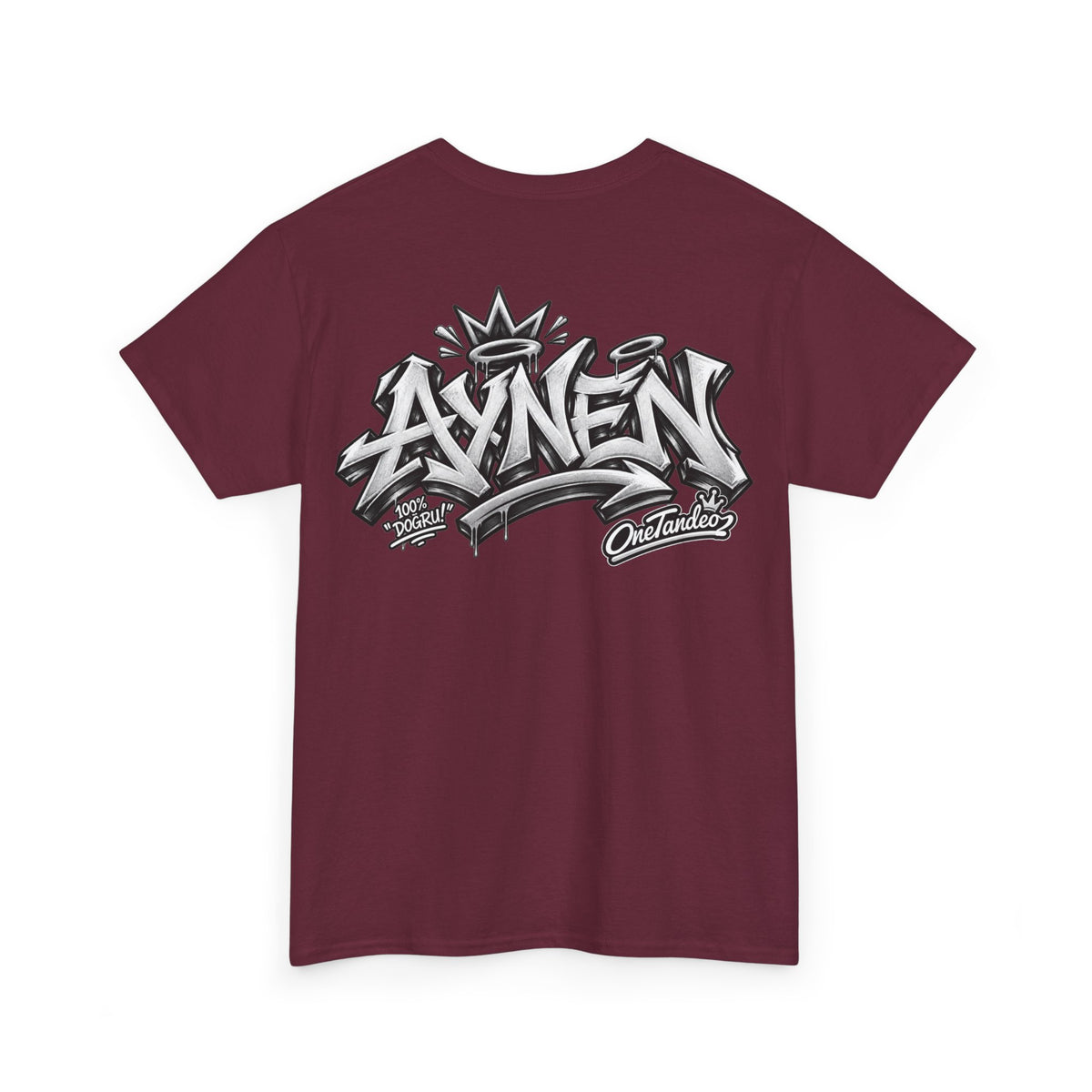 AYNEN Streetwear Tee Bold Graffiti Back Print