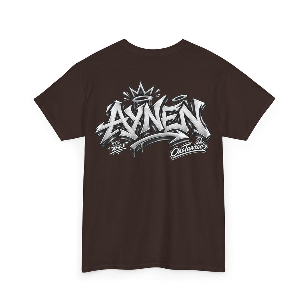 AYNEN Streetwear Tee Bold Graffiti Back Print