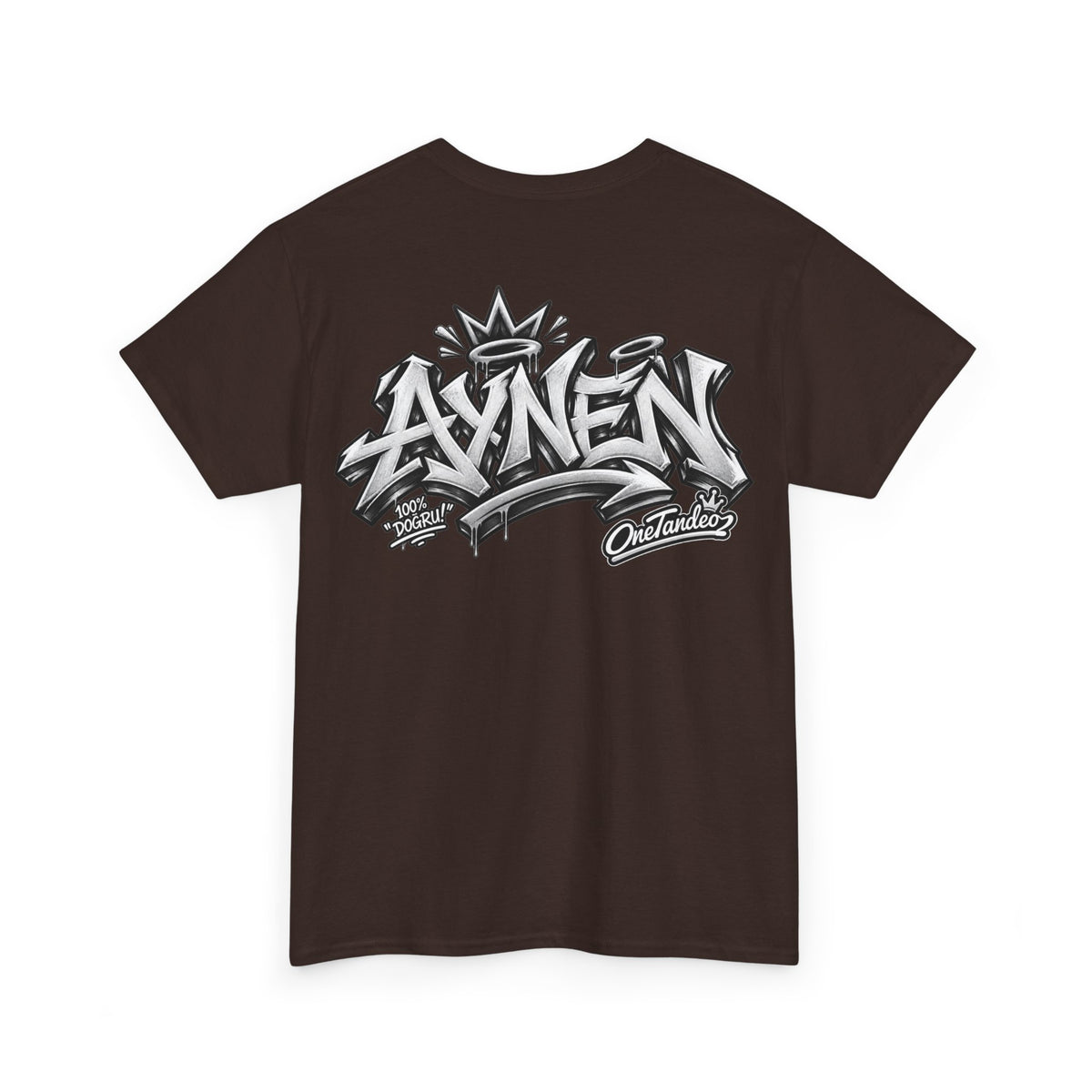 AYNEN Streetwear Tee Bold Graffiti Back Print