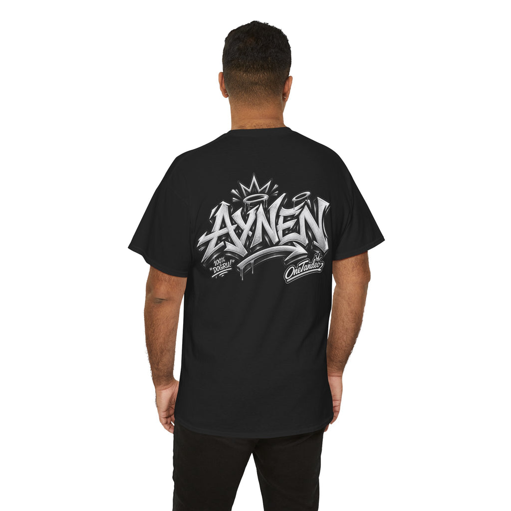 AYNEN Streetwear Tee Bold Graffiti Back Print
