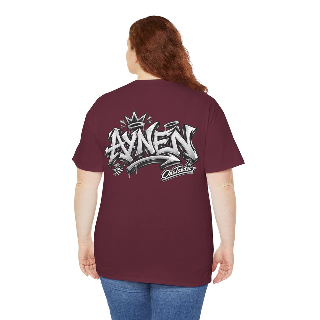AYNEN Streetwear Tee Bold Graffiti Back Print