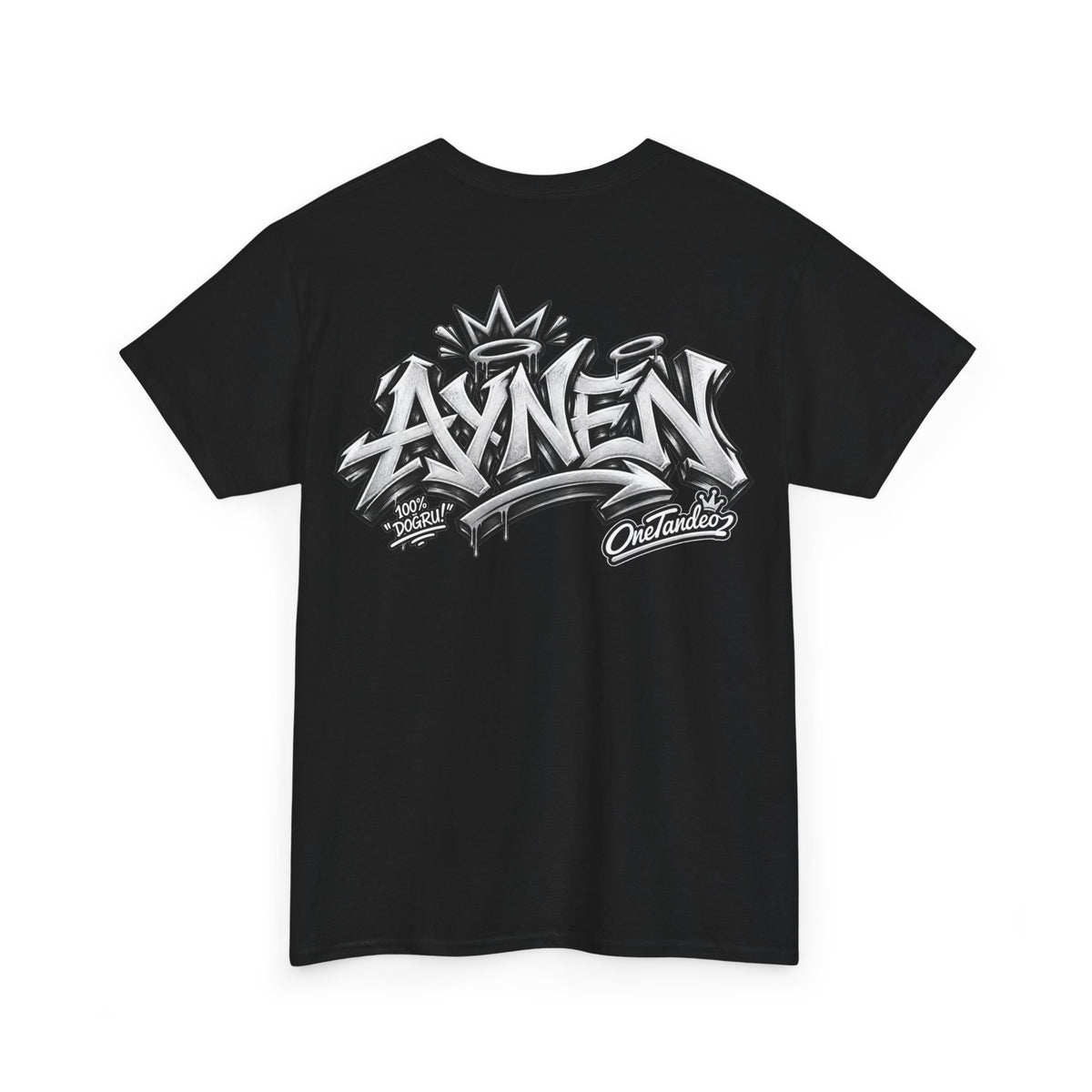 AYNEN Streetwear Tee Bold Graffiti Back Print