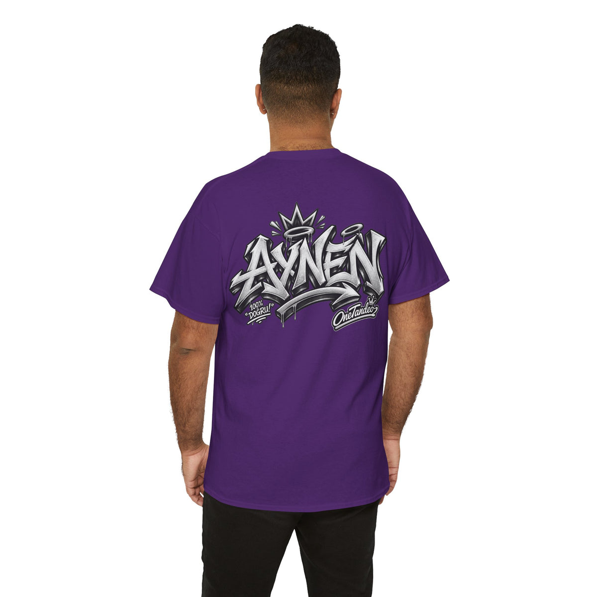 AYNEN Streetwear Tee Bold Graffiti Back Print