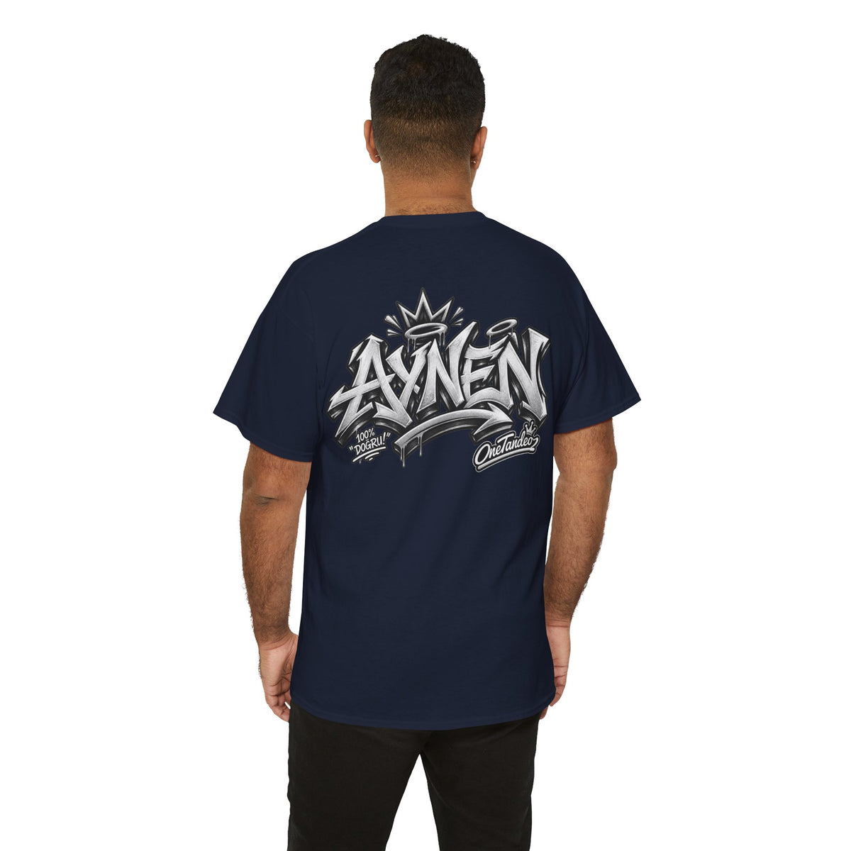 AYNEN Streetwear Tee Bold Graffiti Back Print