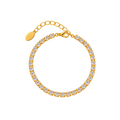 18K Gold-Plated Crystal Tennis Bracelet