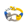 Geel en Wit Zeemansboei Armband