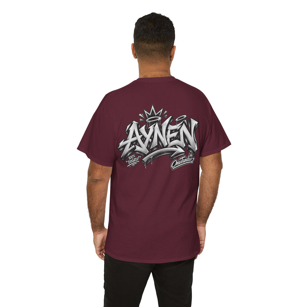 AYNEN Streetwear Tee Bold Graffiti Back Print
