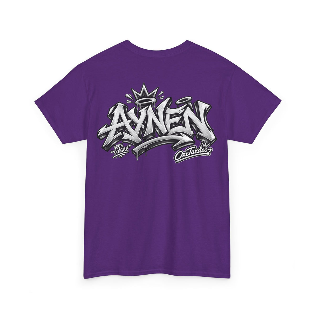 AYNEN Streetwear Tee Bold Graffiti Back Print