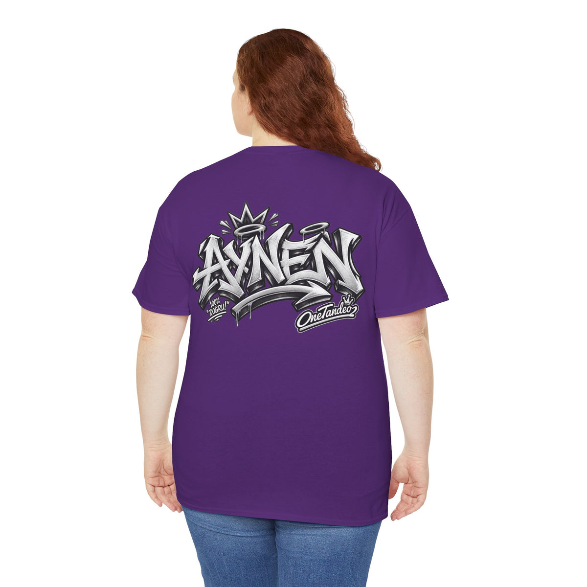 AYNEN Streetwear Tee Bold Graffiti Back Print