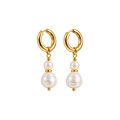 24K Gold-Plated Freshwater Pearl Drop Earrings