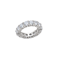 LOAS932 - Silver 925 Sterling Silver Ring with AAA Grade CZ  in Clear
