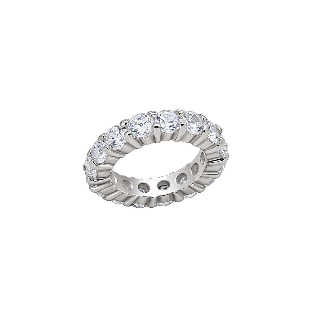 LOAS932 - Silver 925 Sterling Silver Ring with AAA Grade CZ  in Clear